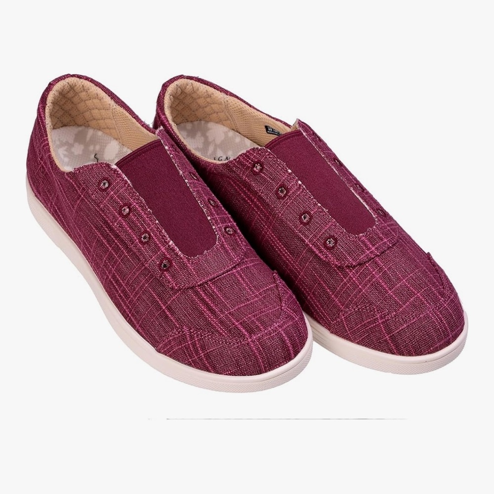REVITALIGN Burgundy Slip-On Shoes